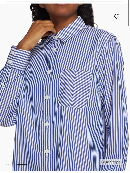 Rag & Bone Maxine Cotton Poplin Striped Shirt - Picture 3 of 7
